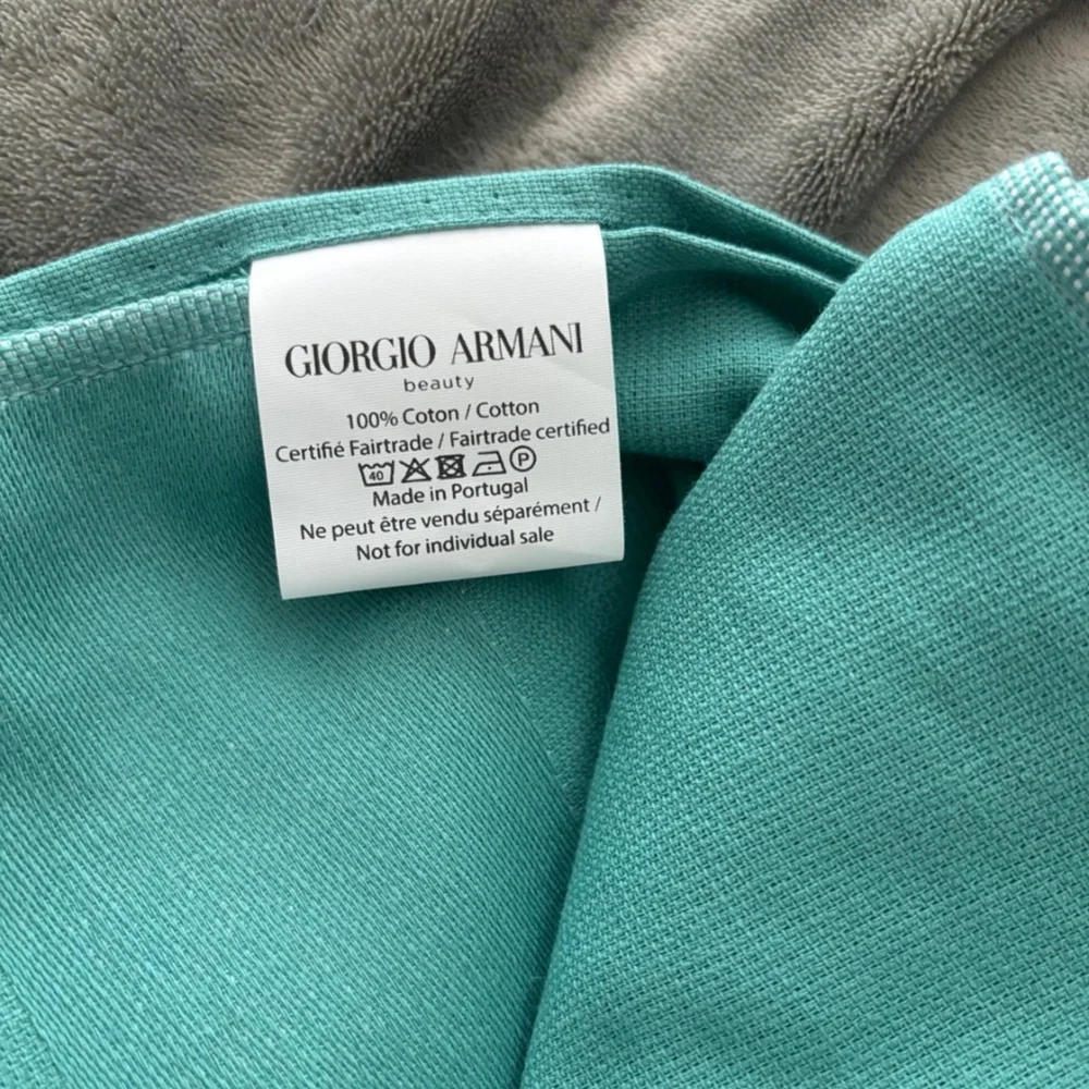 Giorgio Armani Green Logo Scarf